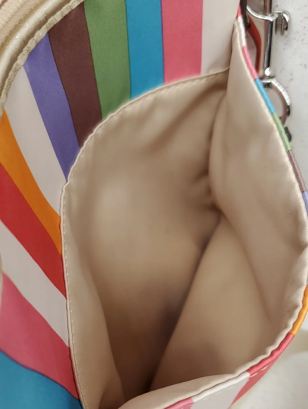 COACH Rainbow Stripe Crossbody Bag